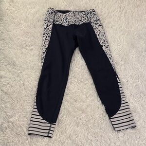 Stylish Kids' Navy and White Leggings